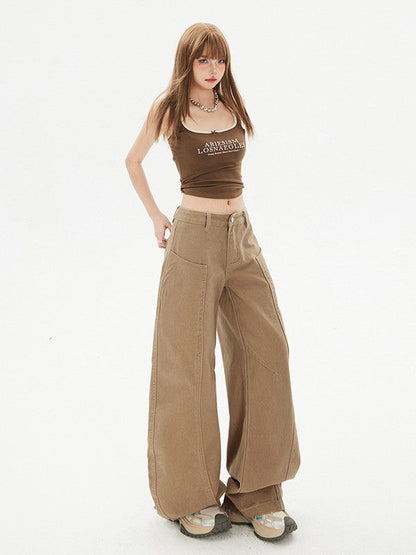Cardydony Women's Wide Leg Pants for Women | Y2K Baggy Jeans | Oversized Tapered Streetwear