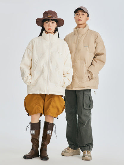 Cardydony Minimal Stand Collar Down Puffer Jacket