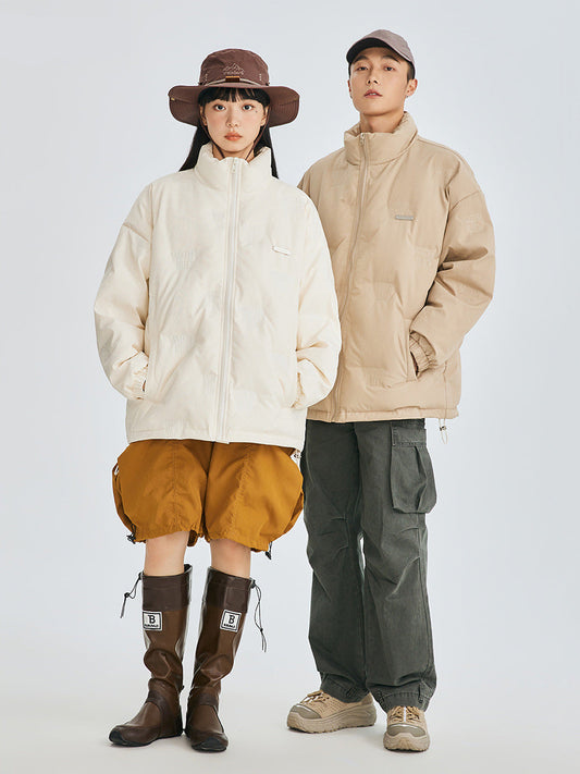 Cardydony Minimal Stand Collar Down Puffer Jacket