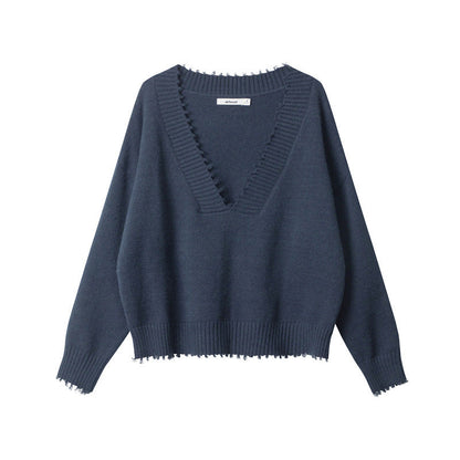 Cardydony Women's Cozy V-Neck Sweater | Classic Fit Spring Pullover