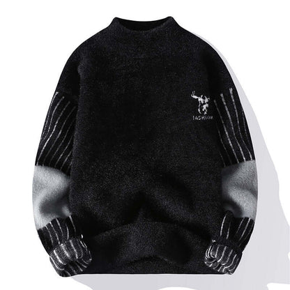 Cardydony Women's Mock Neck Color Block Sweater | Urban Fashion