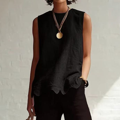 Cardydony Elegant Minimalist Wavy Design Vest
