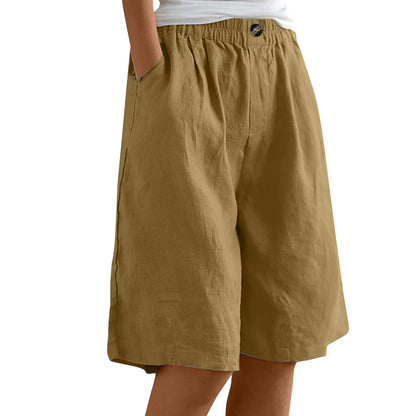 Cardydony Women's Loose High-waist Slim Casual Shorts