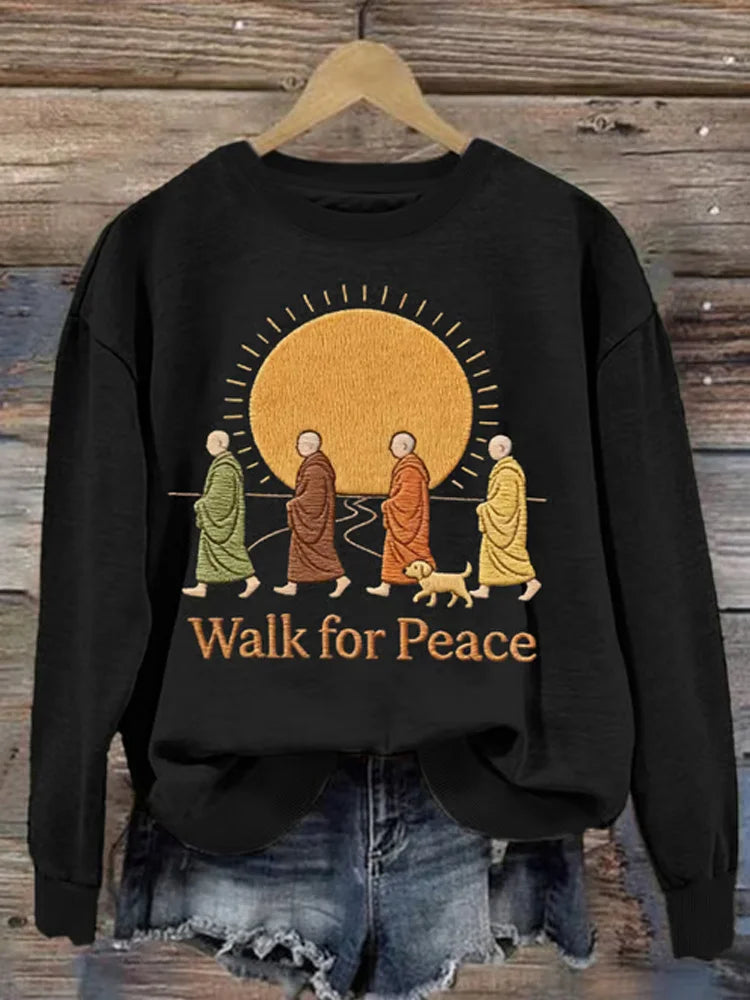 Cardydony Walking For Peace Art Print Sweatshirt