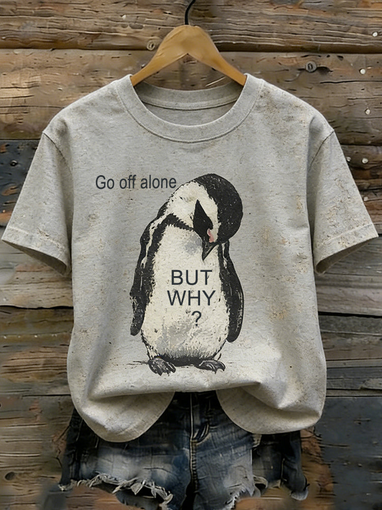Cardydony Nihilist Penguin Go Alone T-shirt