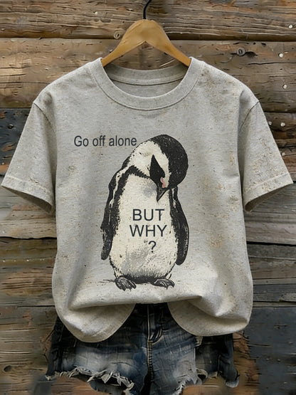 Cardydony Nihilist Penguin Go Alone T-shirt