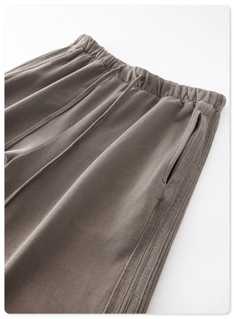 Cardydony Women's Vintage Wash Track Pants | Loose Straight Athletic Pants