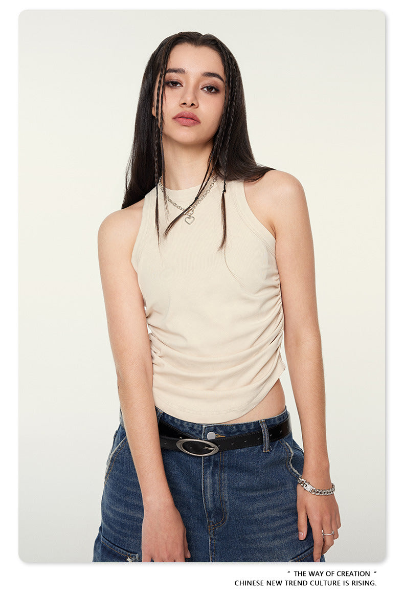 Cardydony Women's Ruched Tank Top | Summer Essential