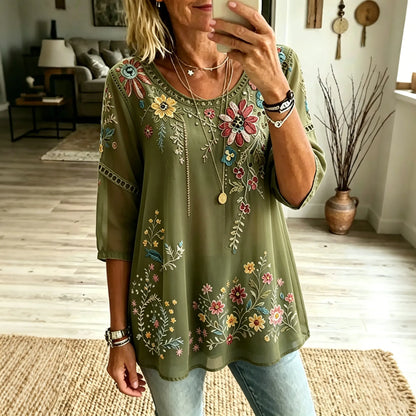 Cardydony Women's Retro Resort Bohemian Top
