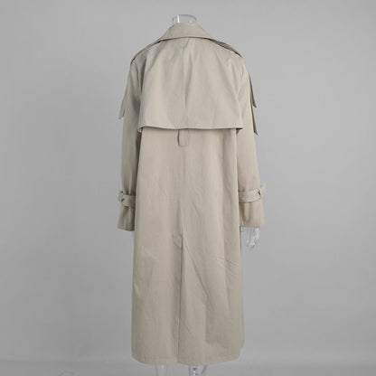 Cardydony Women's Classic British Double-Breasted Women's Trench Coat