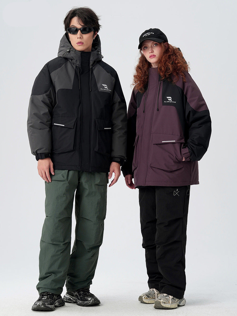 Cardydony Technical Color Block Mountain Parka
