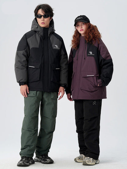 Cardydony Technical Color Block Mountain Parka