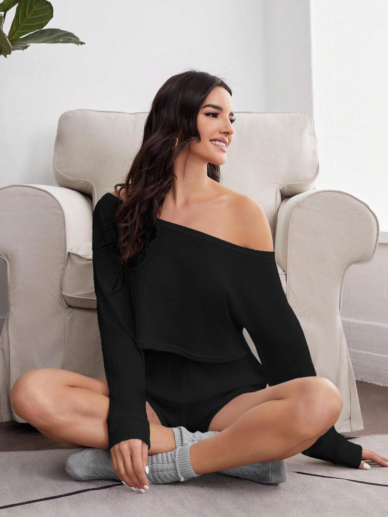 Cardydony Women's Effortless Waffle-Knit Lounge Set for Casual Comfortt ( Shorts & Top )