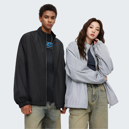 Cardydony Oversized Balloon Sleeve Bomber Jacket