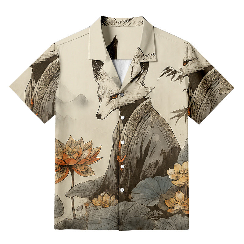 Cardydony Men's Guardian Of The Lotus Realm Hawaiian Shirt
