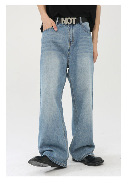 Cardydony Women's Loose Fit Light Wash Wide-Leg Jeans