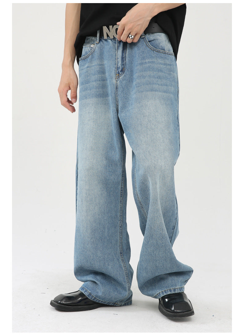 Cardydony Women's Loose Fit Light Wash Wide-Leg Jeans