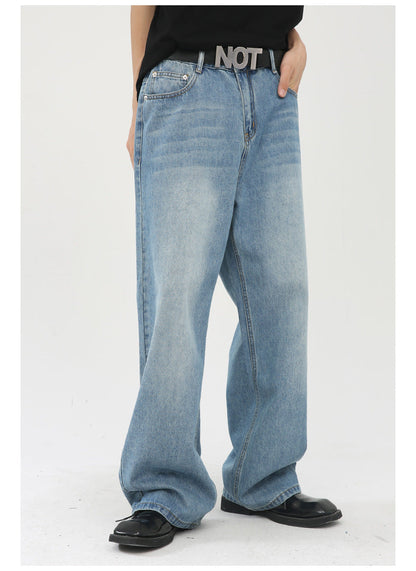 Cardydony Women's Loose Fit Light Wash Wide-Leg Jeans