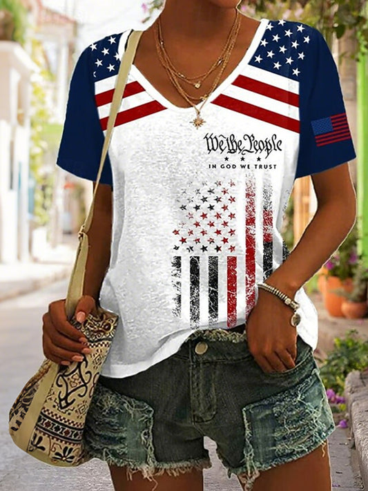Cardydony Women's American 250th Anniversary Patriotic T Shirt