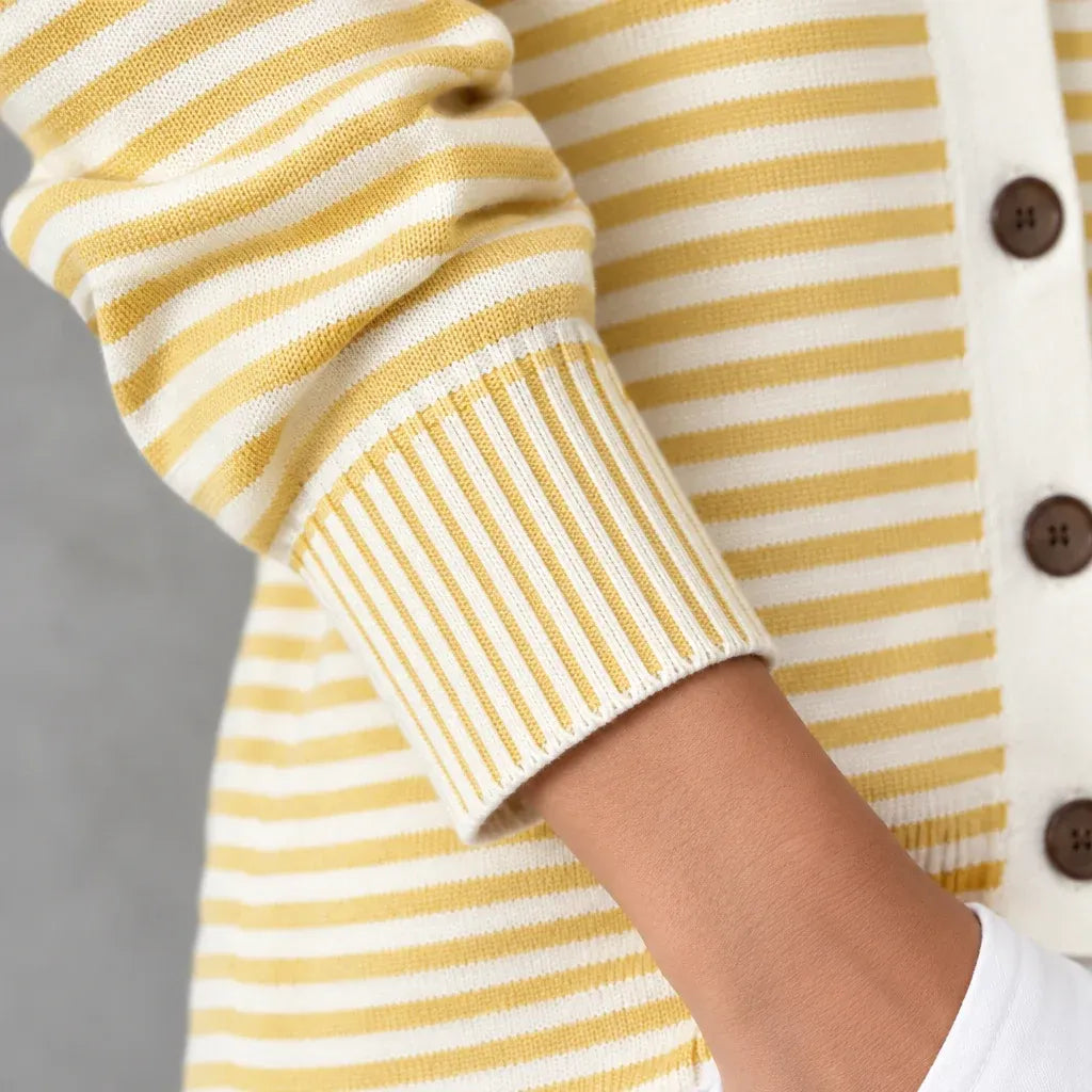 Cardydony Elegant Knitted Striped Cardigan