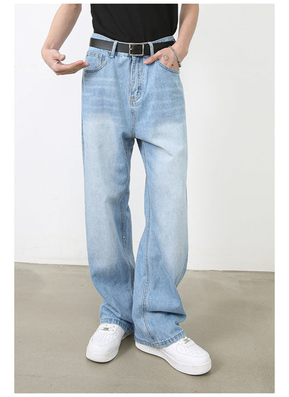 Cardydony Vibrant Vintage Washed Wide-Leg Jeans