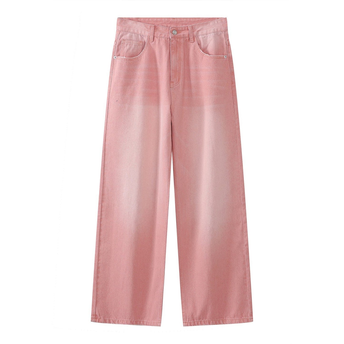 Cardydony Vibrant Vintage Washed Wide-Leg Jeans