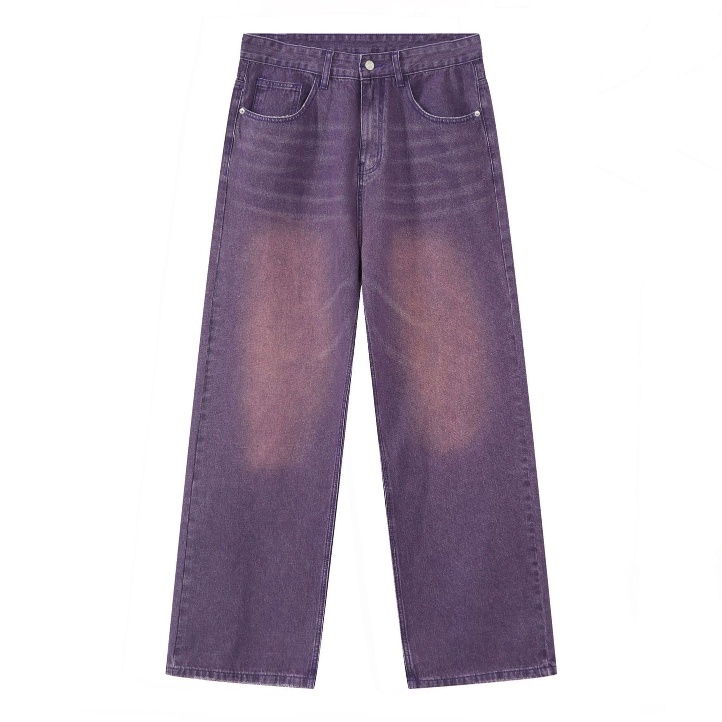 Cardydony Vibrant Vintage Washed Wide-Leg Jeans