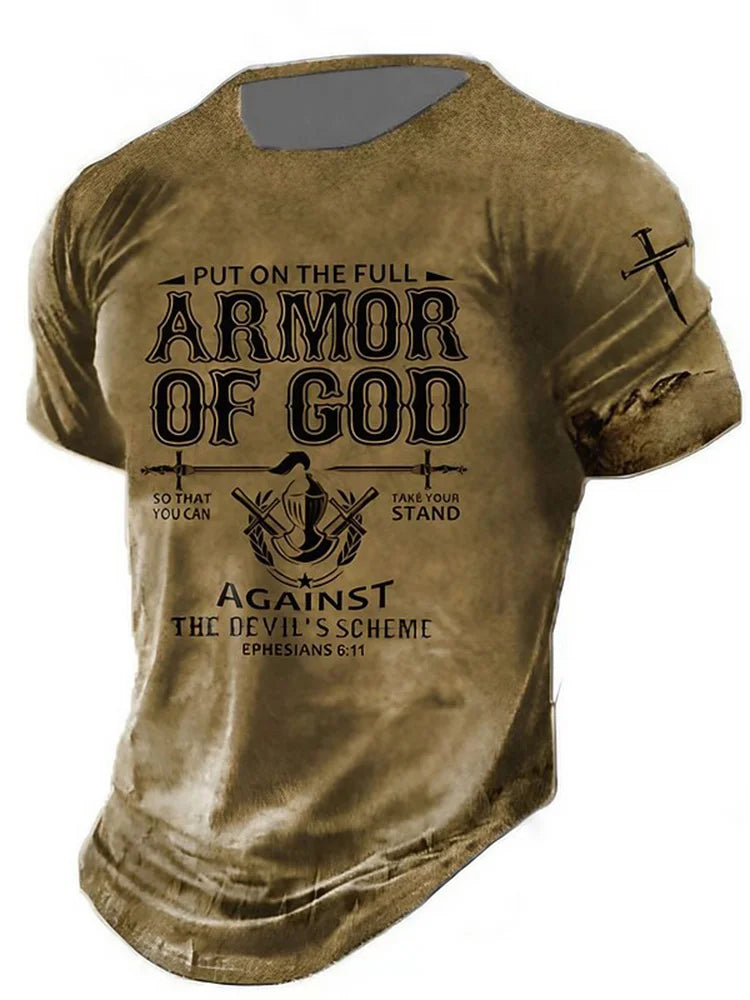 Cardydony Men's Letter Graphic T Shirt