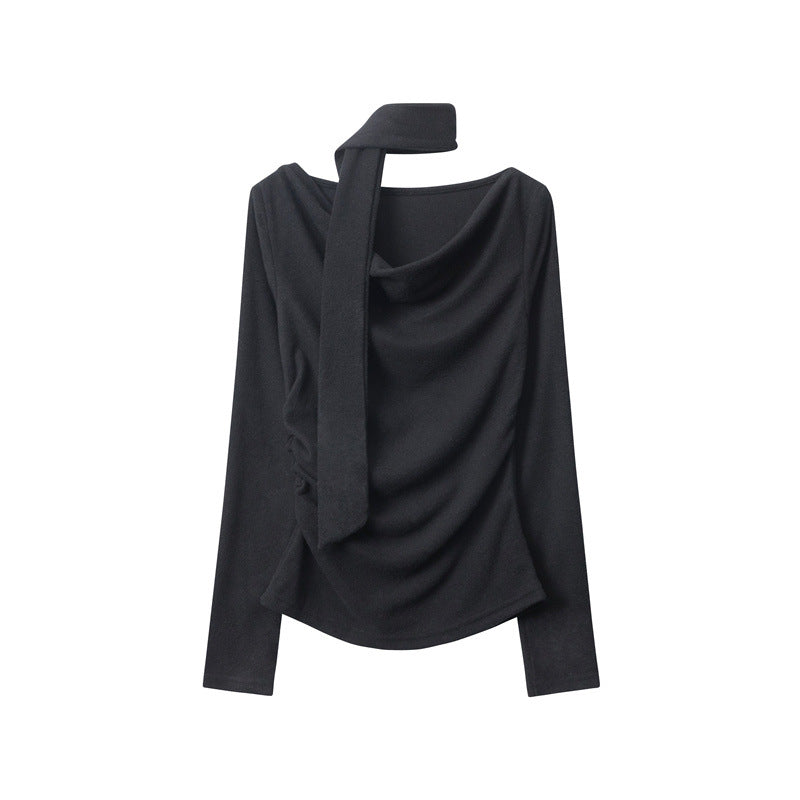 Cardydony Women's Chic Wrap Top | Off Shoulder Draped Blouse