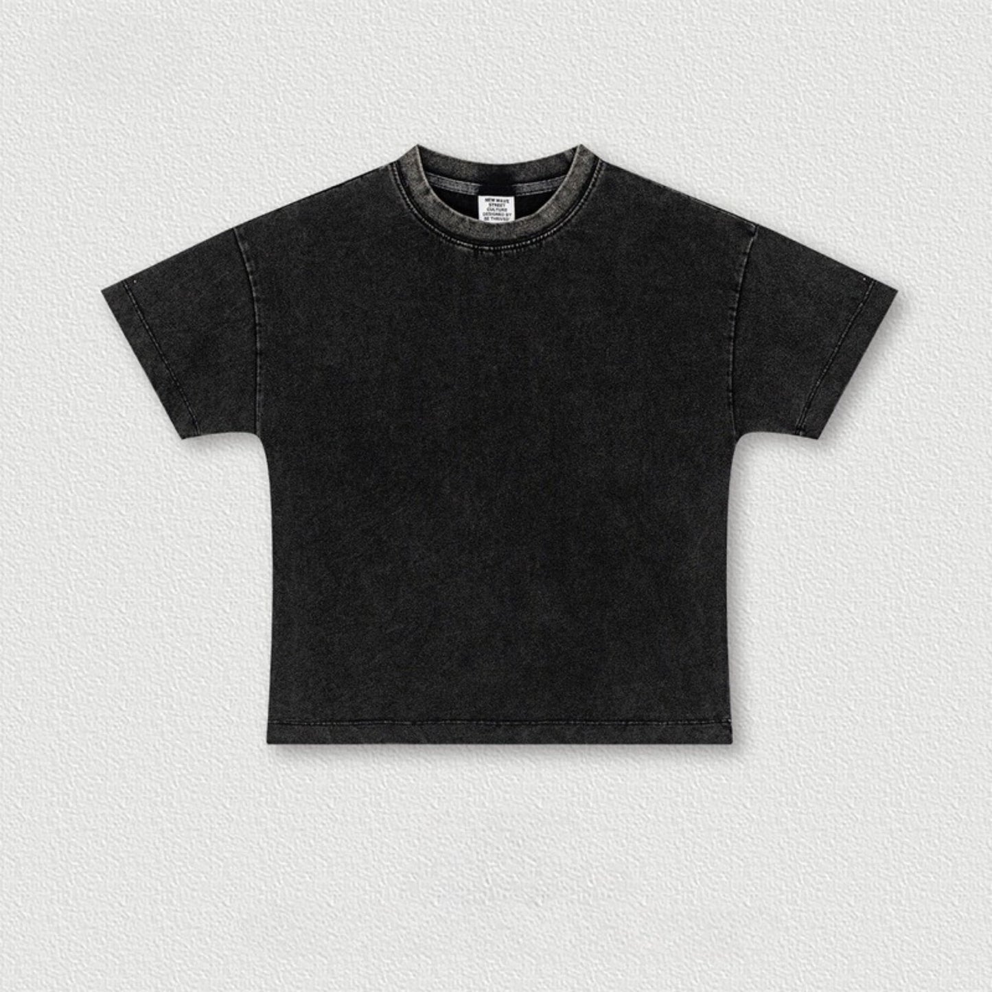 Cardydony Women's Vintage Washed Cotton Crop Tee | Premium Basic Collection