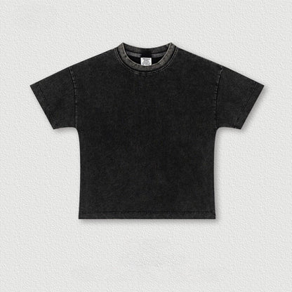 Cardydony Women's Vintage Washed Cotton Crop Tee | Premium Basic Collection