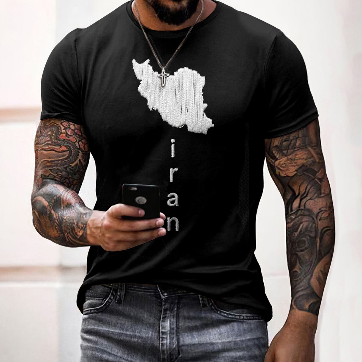 Cardydony Men's Hope Iran Peace Art Casual T Shirt