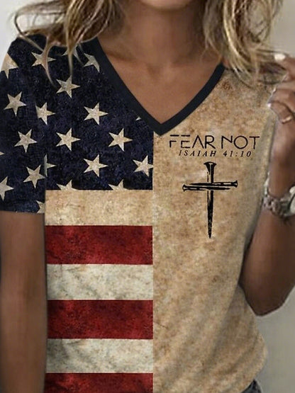 Cardydony Women's Retro America 250 Year Anniversary T Shirt