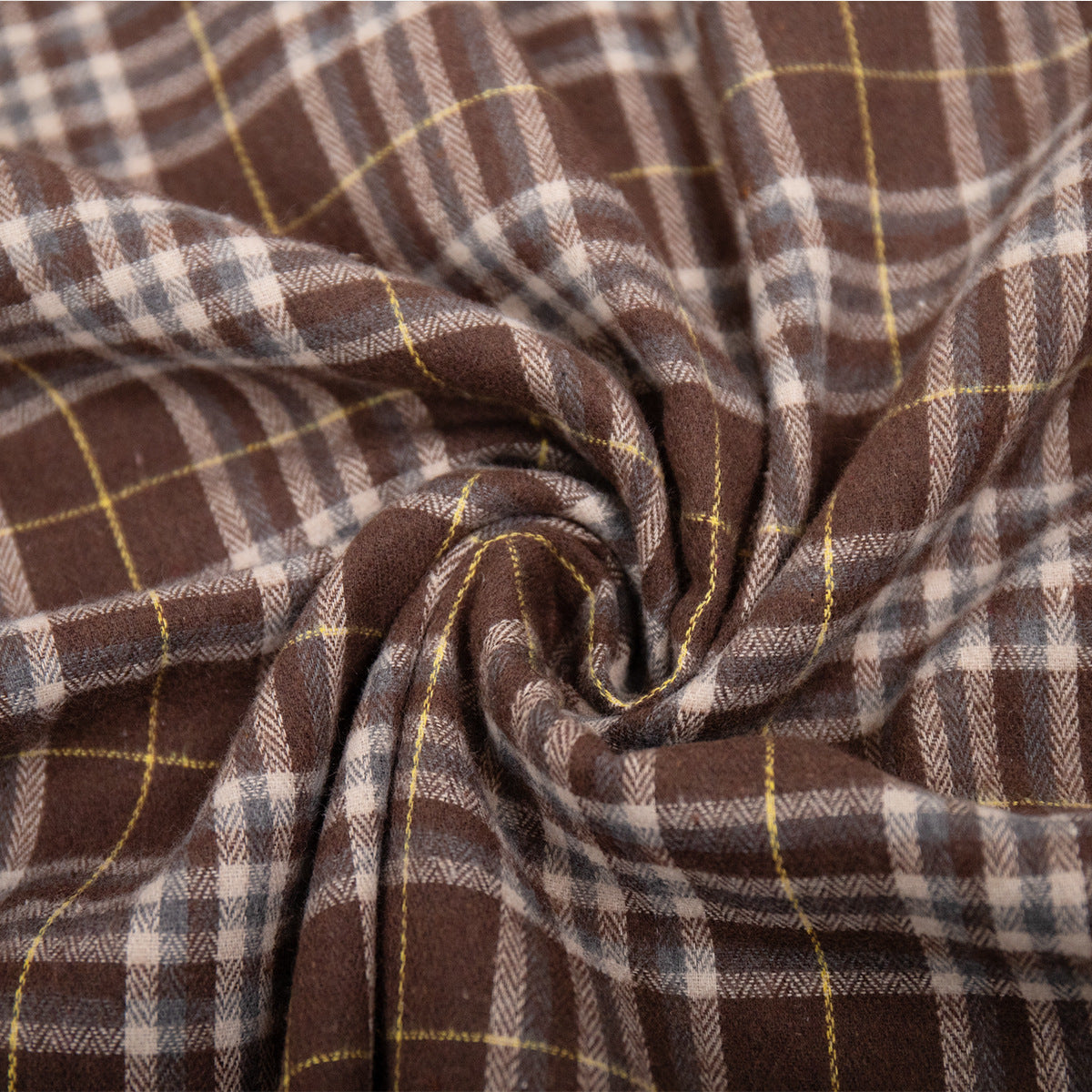 Cardydony Women's American Vintage Style Long Plaid Shirt with Double Pockets