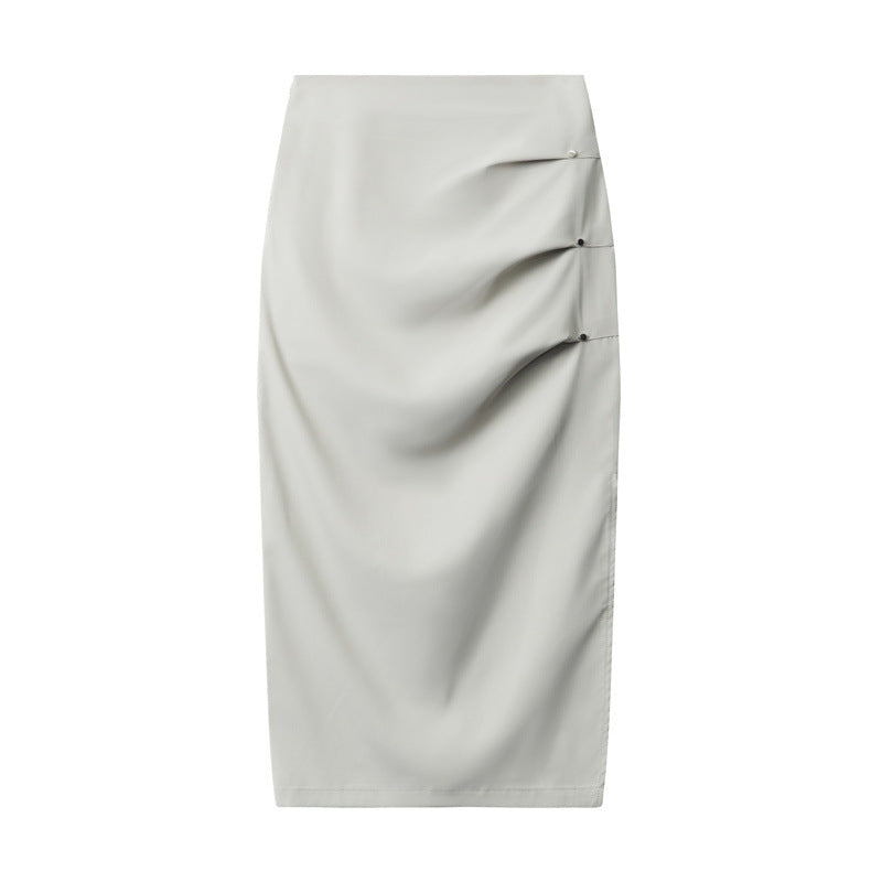 Cardydony Women's Chic High-Slit Midi Pencil Skirt for Effortless Elegance
