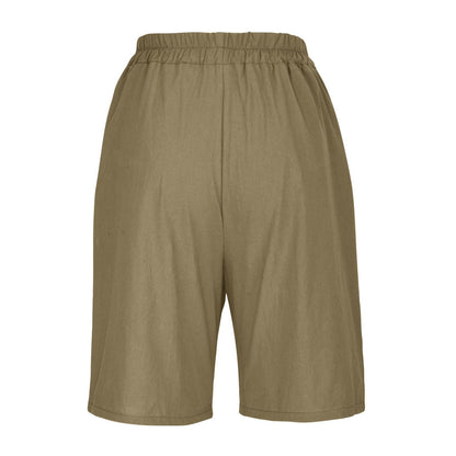 Cardydony Women's Loose High-waist Slim Casual Shorts