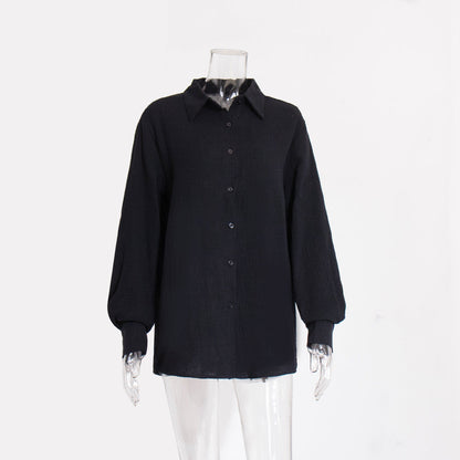 Cardydony Women's Soft Cotton Gauze Button-Up Shirt for Effortless Comfort