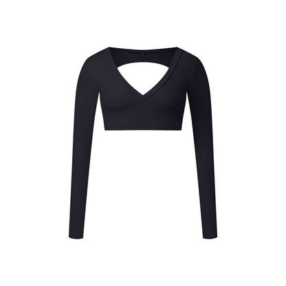 Cardydony Women's V-Neck Long Sleeve Active Top