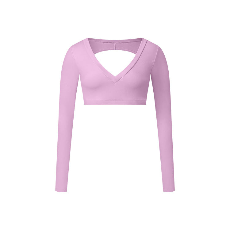Cardydony Women's V-Neck Long Sleeve Active Top