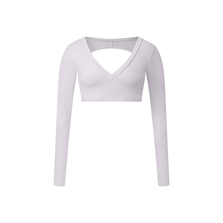 Cardydony Women's V-Neck Long Sleeve Active Top