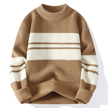 Cardydony Women's Unisex Striped Knit Sweater | Winter Casual
