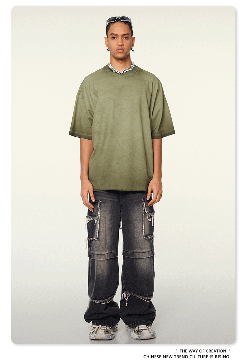 Cardydony Women's Cloud Wash Oversized Tee | Acid Wash Streetwear