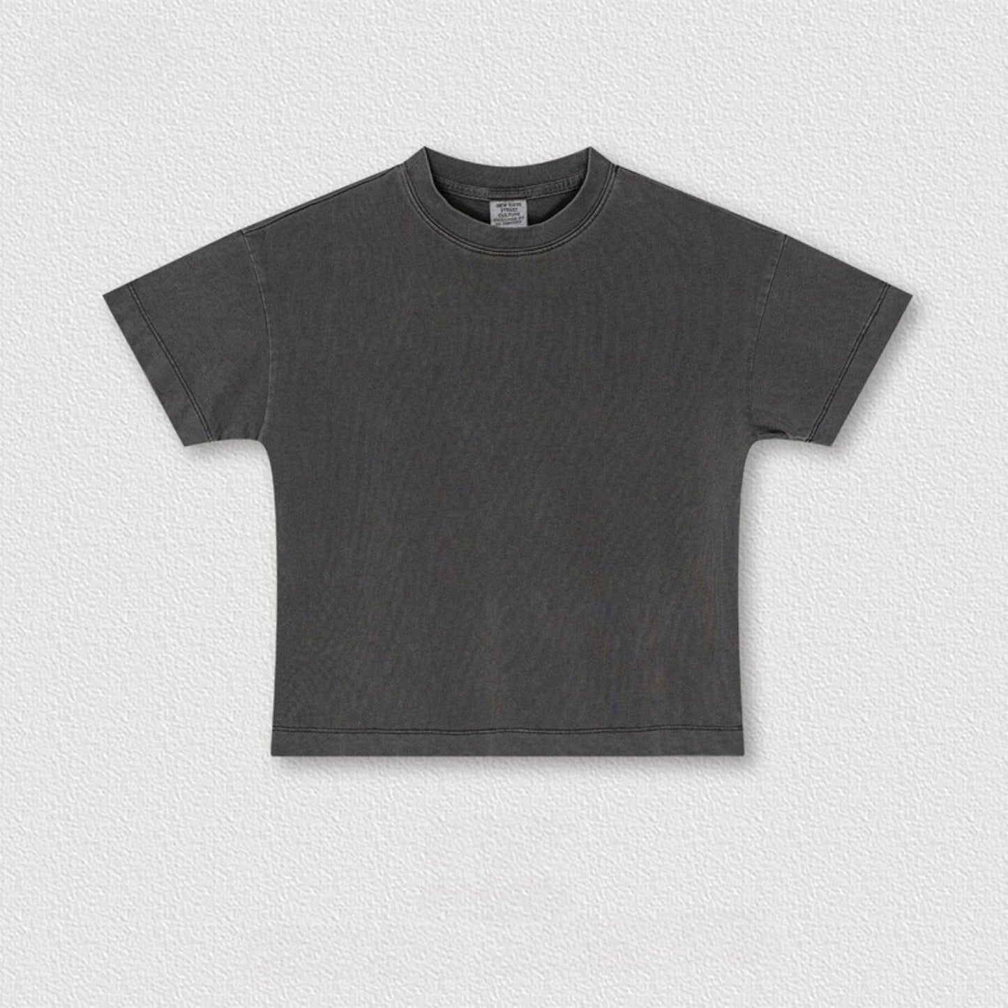 Cardydony Women's Vintage Washed Cotton Crop Tee | Premium Basic Collection