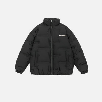 Cardydony "Impressionism" Print Stand Collar Down Jacket