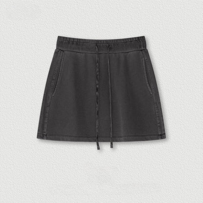 Cardydony Women's High-Waist Cotton Mini Skirt | Vintage Wash Collection