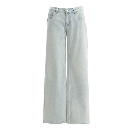 Cardydony Women's Y2K Low Rise Jeans for Women | Light Wash Straight Leg Denim Pants Vintage 2000s