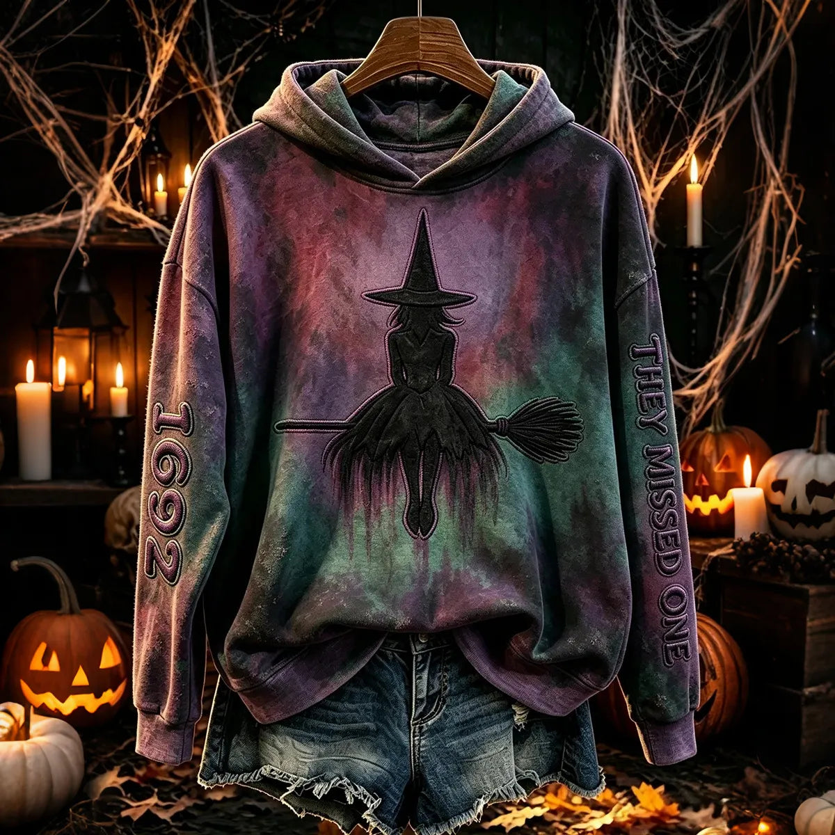 Cardydony 1692 They Missed One Halloween Women's Hoodie