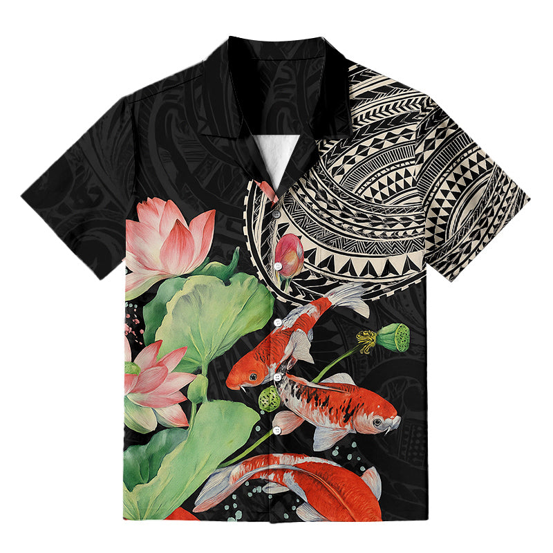 Cardydony Men's Japanese Koi Fish Hawaiian Shirt