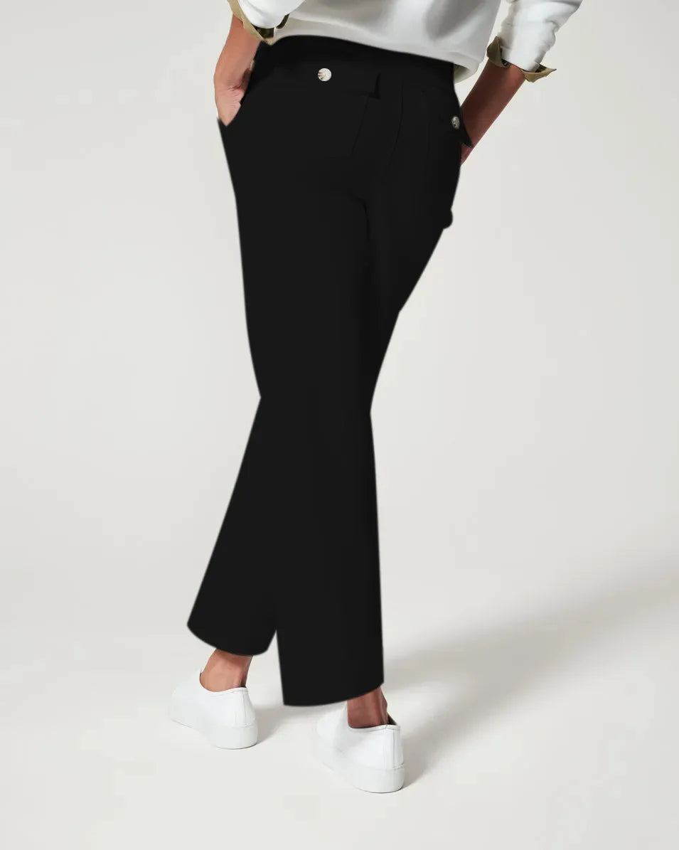 Cardydony Stretch Twill Cropped Wide Leg Pant