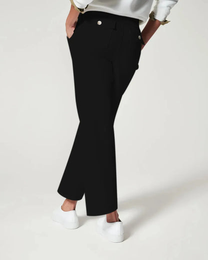 Cardydony Stretch Twill Cropped Wide Leg Pant